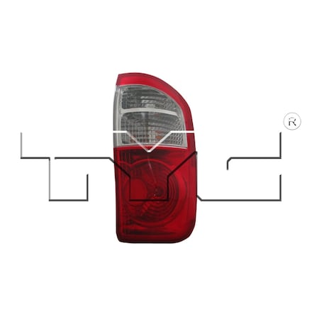 Tyc Tyc Capa Certified Tail Light Assembly, 11-6037-00-9 11-6037-00-9